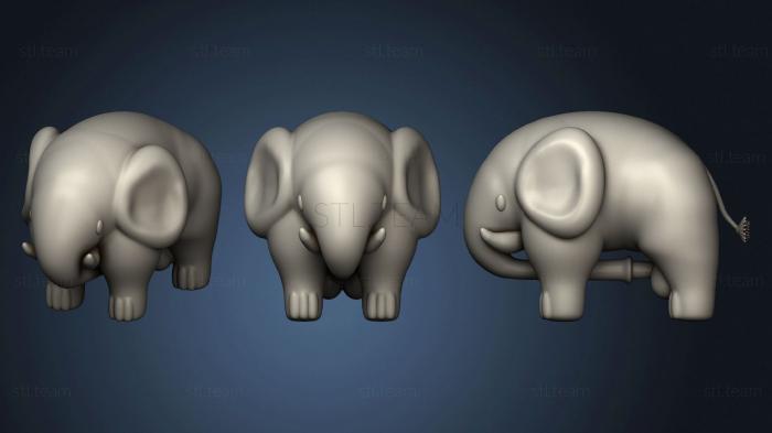 3D model Elephant (STL)